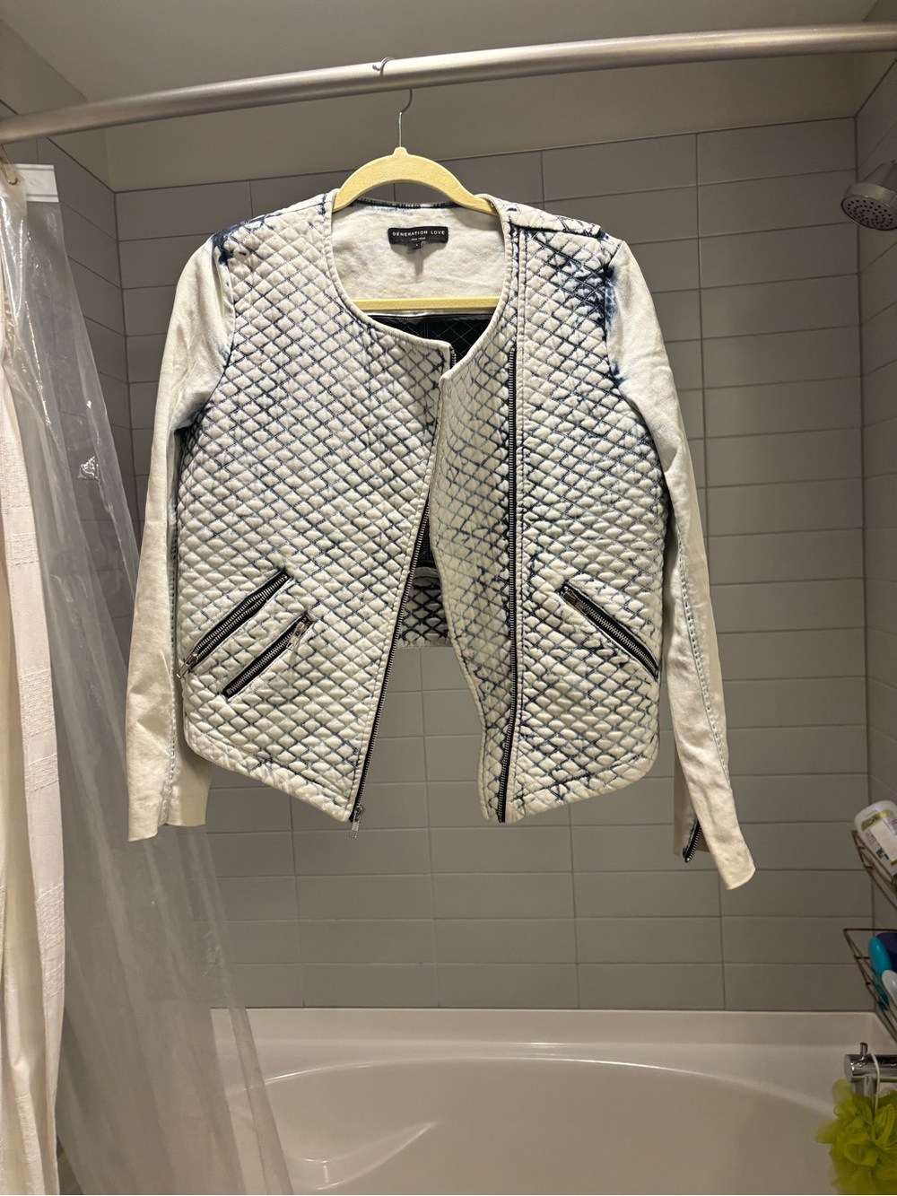 Generation Love Quilted denim stone washed Jacket